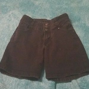 Black high waisted shorts